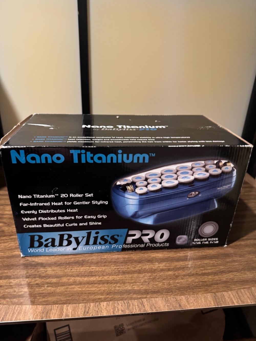 BaByliss PRO Nano Titanium 20-Roller Hair Set - Blue